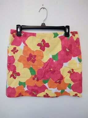 Lilly Pulitzer Hallie Hotty Floral Punch Mini Skirt 6